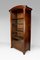 Art Nouveau Walnut & Burl Showcase Cabinet, 1900s 1