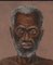 Ngandu Marc (1934-) African Portrait, Oil on Canvas, Image 3