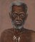 Ngandu Marc (1934-) African Portrait, Oil on Canvas 2
