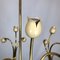 Mid-Century Italian Brass and Lacquer Chandelier, 1950s, Image 6