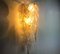 Italian Murano Glass Leaves Wall Light from Mazzega, 1970 6