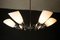 Mid-Century Chrome-Plated 6 Flame Chandelier from Instala Decin, 1950s, Image 7