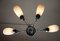 Mid-Century Chrome-Plated 6 Flame Chandelier from Instala Decin, 1950s, Image 6
