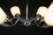 Mid-Century Chrome-Plated 6 Flame Chandelier from Instala Decin, 1950s, Image 4