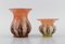 Ikora Vases in Mouth Blown Art Glass from Karl Wiedmann for Wmf, 1930s, Set of 3, Imagen 2