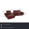 Clair Red Leather Corner Sofa from Mondo 2