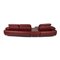 Clair Red Leather Corner Sofa from Mondo 11