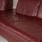 Clair Red Leather Corner Sofa from Mondo 5