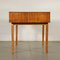 Cherry Veneer Solid Beech and Glass Desk, Italy, 1950s, Immagine 10