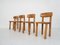 Pinewood Dining Chairs by Rainer Daumiller for Hirtshals Savvaerk, Denmark 1970s, Set of 4 2