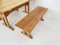 Scandinavian Modern Pinewood Veneer Dining Set, 1970s, Set of Nan 11