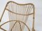 Rattan and Metal Lounge Chair by Rohe Noordwolde, The Netherlands, 1950s 8