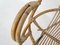 Rattan and Metal Lounge Chair by Rohe Noordwolde, The Netherlands, 1950s 3