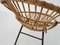 Rattan and Metal Lounge Chair by Rohe Noordwolde, The Netherlands, 1950s 3