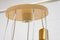 Vintage Hanging Chandelier with Seven Glass Lampshades from Pokrok Žilina, Immagine 14
