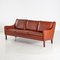 Danish Leather Living Room Set, Set of 2, Image 3