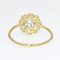 French 19th Century Diamonds 18 Karat Yellow Gold Daisy Ring 9