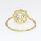 French 19th Century Diamonds 18 Karat Yellow Gold Daisy Ring, Image 9