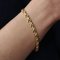 Modern 20 Karat Yellow Gold Crossed Links Bracelet, Image 6