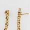 Modern 20 Karat Yellow Gold Crossed Links Bracelet 10