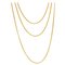 French 19th Century 18 Karat Yellow Gold Long Chain Necklace 1
