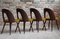 Mid-Century Dining Chairs in Kvadrat Honey-Olive Boucle by A. Šuman, Set of 4 4