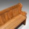 Antique Victorian English Bench or Pew in Pine, 1900s 10