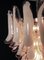 Vintage Italian Murano Glass Chandelier with 75 Pink Petals in the Style of Mazzega 8