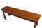 Early 20th Century Solid Oak Bench, Image 3