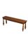 Early 20th Century Solid Oak Bench 1