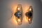 Crystal Sconces from Veca, Italy, 1970s, Set of 2, Imagen 2