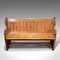 Antique Victorian English Pine Hallway Bench or Pew, Image 5