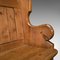 Antique Victorian English Pine Hallway Bench or Pew 11
