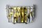 Wall Sconce with 6 Crystals from Kinkeldey, Germany, 1970s, Image 1