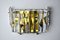 Wall Sconce with 6 Crystals from Kinkeldey, Germany, 1970s, Imagen 1