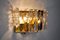 Wall Sconce with 6 Crystals from Kinkeldey, Germany, 1970s 4