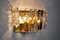 Wall Sconce with 6 Crystals from Kinkeldey, Germany, 1970s, Image 4