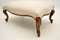 Large Antique Victorian Solid Walnut Stool, Image 7