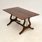 Antique Regency Style Flame Mahogany Coffee Table 3