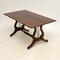 Antique Regency Style Flame Mahogany Coffee Table, Image 3