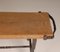 Mid-Century Industrial Handcrafted Wood and Wrought Iron Bench by Jacques Adnet 4