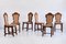 Dining Chairs in Oak and Rush Attributed to Victor Courtray, 1950s, Set of 6 3