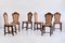 Dining Chairs in Oak and Rush Attributed to Victor Courtray, 1950s, Set of 6, Image 3