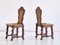 Dining Chairs in Oak and Rush Attributed to Victor Courtray, 1950s, Set of 6, Imagen 4