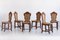 Dining Chairs in Oak and Rush Attributed to Victor Courtray, 1950s, Set of 6, Image 2