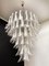 Vintage Italian Murano Glass Chandelier with 75 Petals in the Style of Mazzega, 1983 7