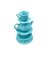 Blue Stacked Teacup Vase, Italy, 1980s 9
