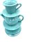 Blue Stacked Teacup Vase, Italy, 1980s, Imagen 7