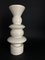 White Totem or Candle Holder in Lacquered Wood, 1980s 1