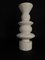 White Totem or Candle Holder in Lacquered Wood, 1980s 3